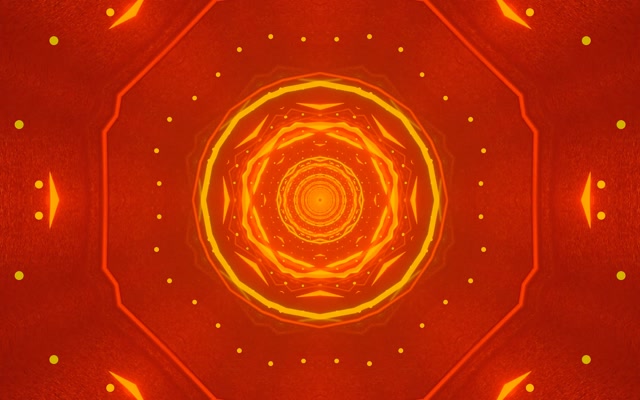 Tunel Neon Octogon Înflăcărat Vortex Vj Loop 60fps 16:10 MacBook Screensaver