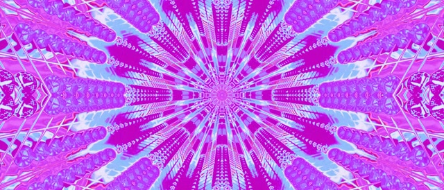 Tunel Neon Kaleidoscop Explozie VJ Loop 21:9 Ultrawide 60fps Screensaver