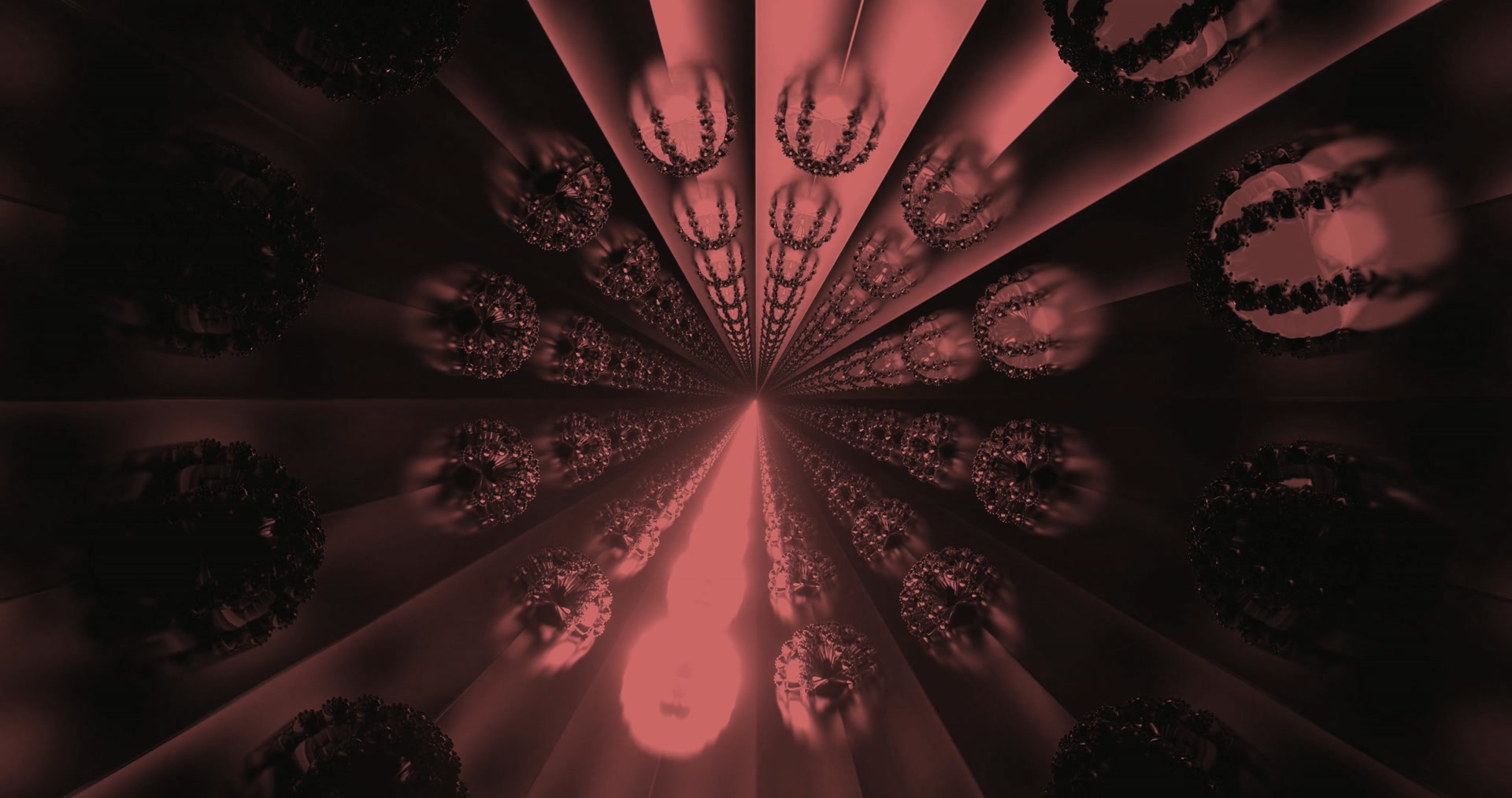 Темная малиновая спираль неоновый туннель 4K UHD 60fps заставка живые обои