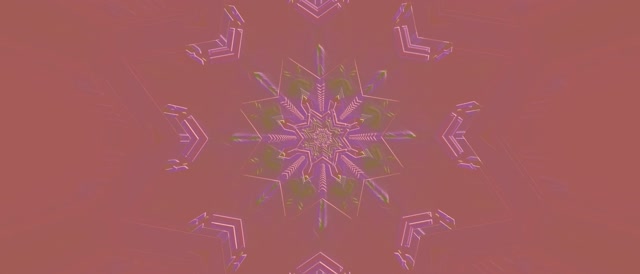 Neon Tunnel Snowflake Pink 21:9 Ultrawide 60fps Screensaver VJ Loop