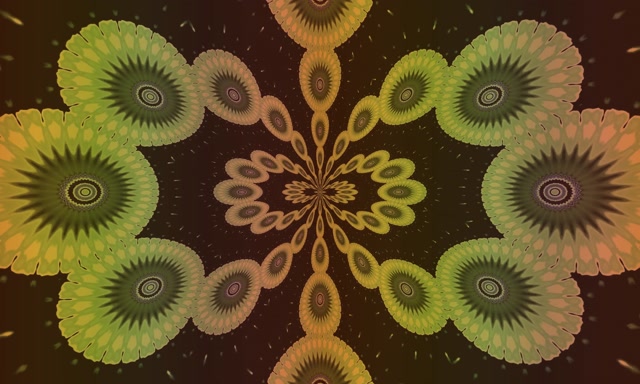 Fractal Kaleidoscope Neon Tunnel VJ Loop 5:3 Wide 60fps Screensaver
