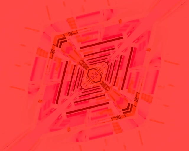 Neon Tunnel Red Diamond Vortex VJ Loop 5:4 Industrial 60fps Screensaver