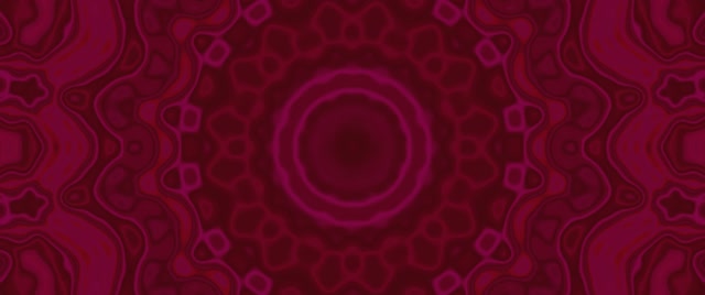 Crimson Mandala Neon Tunnel VJ Loop 2.39:1 Cinemascope 60fps Screensaver