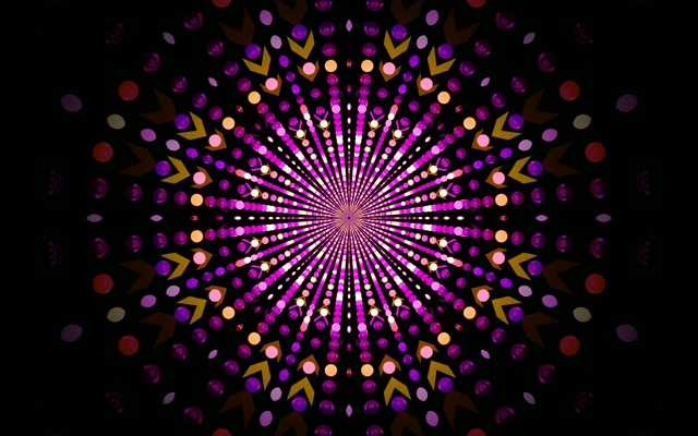 Neon Tunnel Kaleidoscope Burst VJ Loop 60fps 16:10 MacBook Screensaver