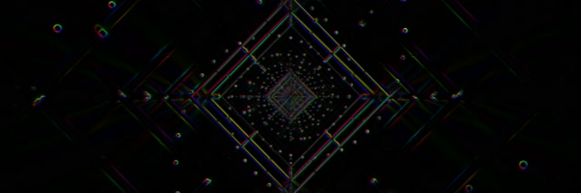 Neon Tunnel Infinite Diamond Vortex 3:1 Ultrawide 60fps VJ Loop Screensaver