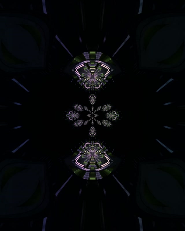 Neon Tunnel Kaleidoscope Vortex 4:5 Instagram 60fps Screensaver VJ Loop