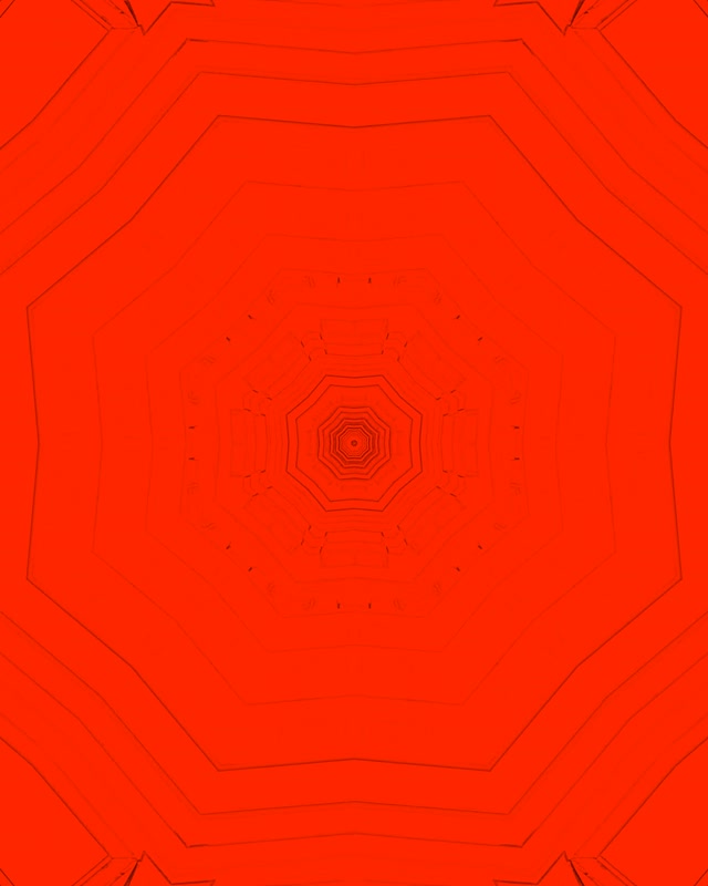 Pulsating Red Octagon Neon Tunnel 4:5 Instagram 60fps VJ Loop Screensaver