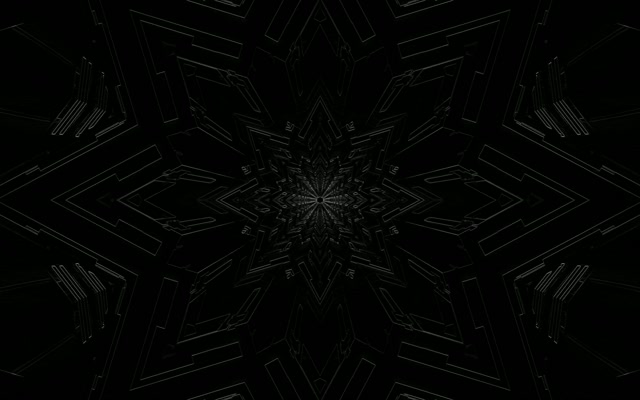 Neon Tunnel Dark Geometric Snowflake Vj Loop 16:10 Macbook 60fps Screensaver