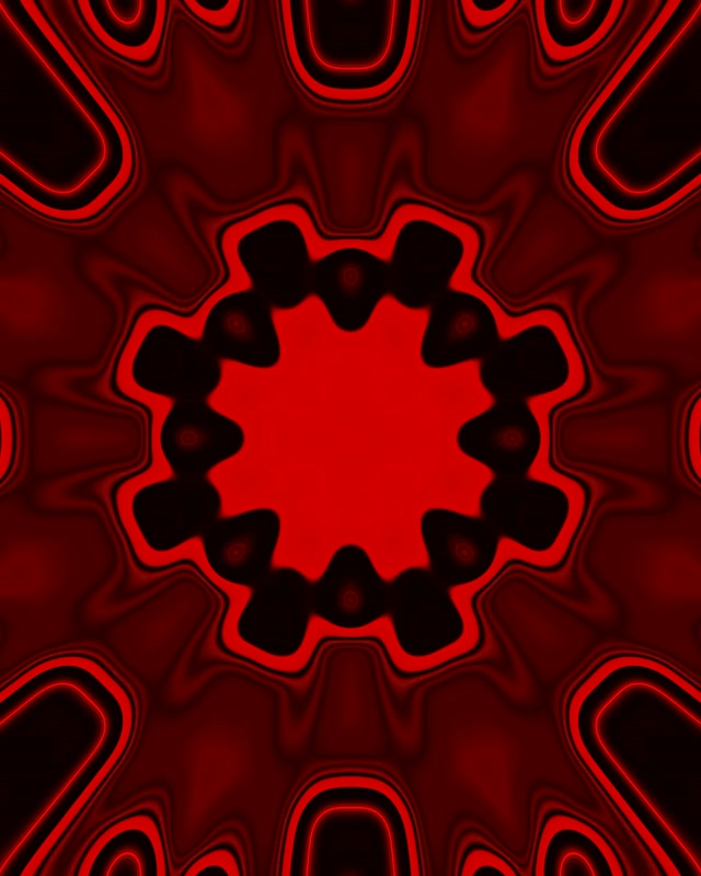 Red Neon Tunnel Pulsating Mandala Vortex 4:5 Instagram 60fps Screensaver