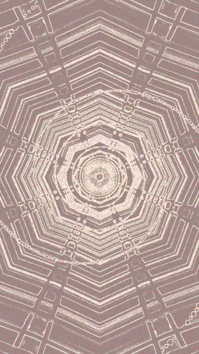 Неоновый Туннель Восьмиугольная Сетка 9:16 Reels 60fps Заставка VJ Loop