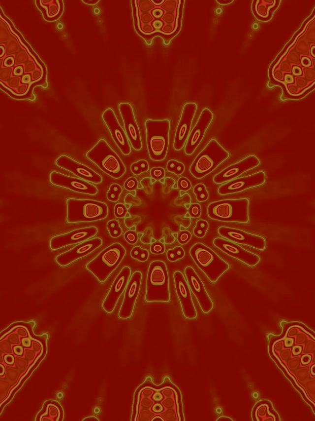 Неоновый туннель фрактальный солнечный взрыв 3:4 iPad Portrait 60fps заставка Vj Loop