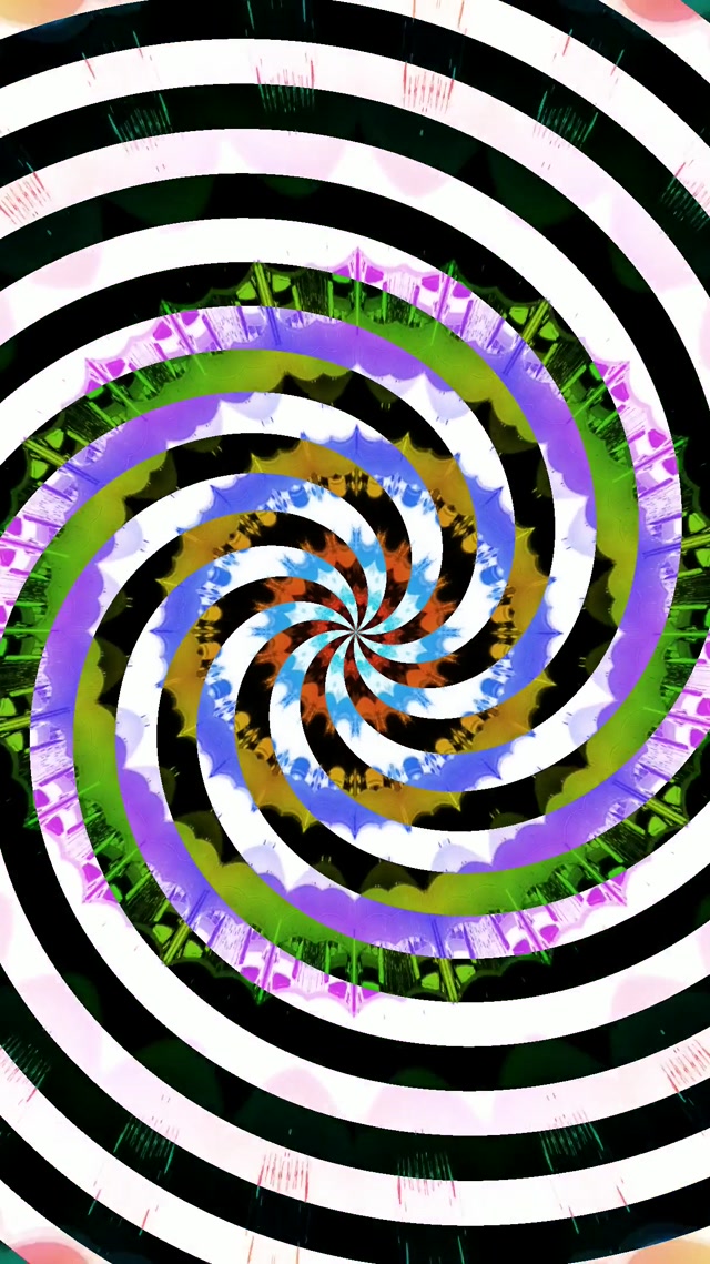 Spiraling Neon Tunnel VJ Loop 9:16 Reels 60fps Screensaver Motion Background