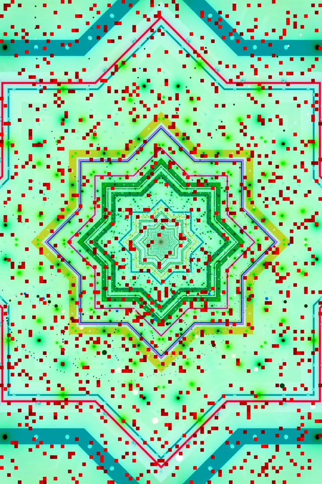 Неон Туннель Звездная Мандала 2:3 Photo Portrait 60fps Заставка VJ Loop