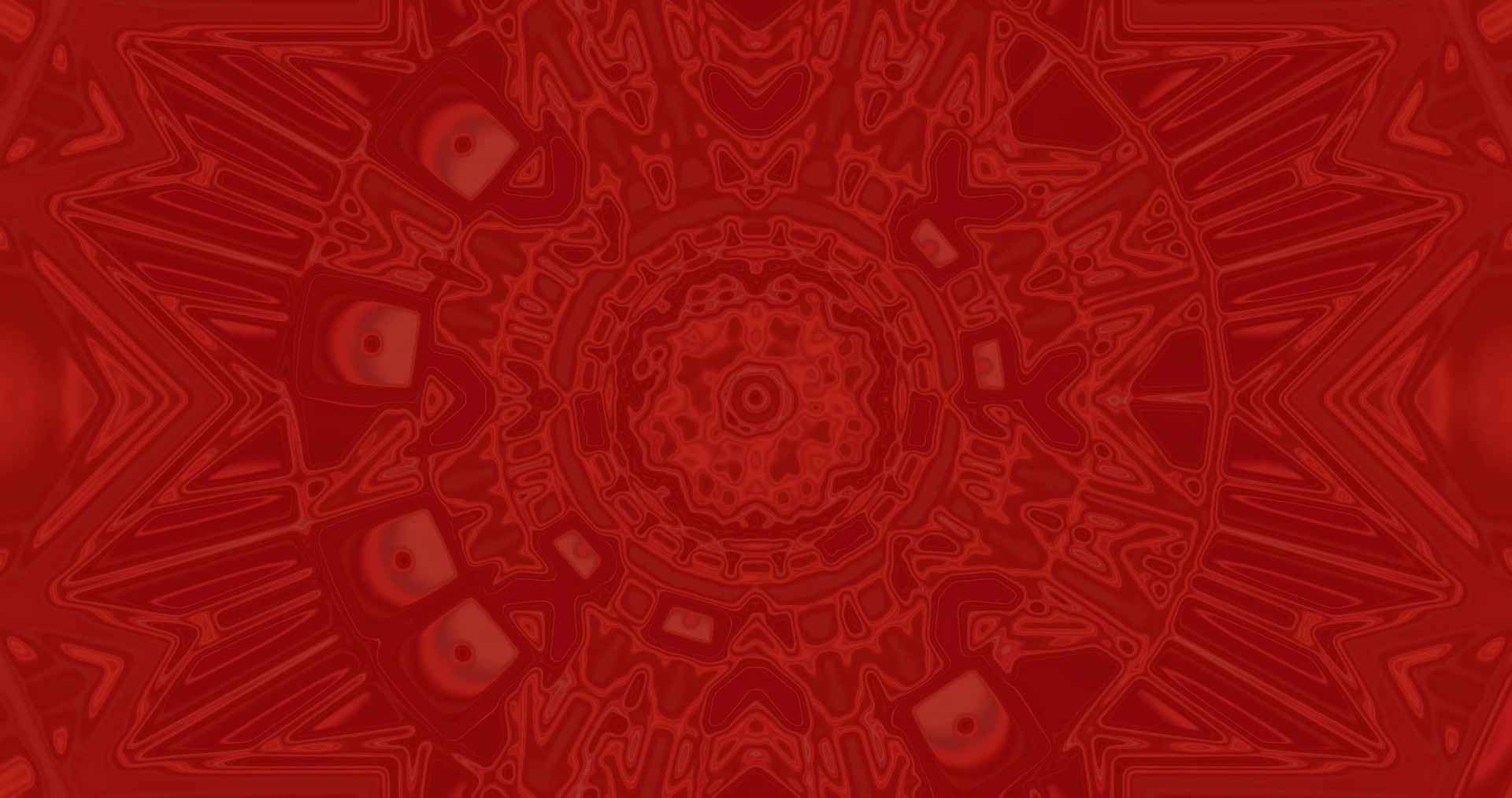 Hlboký Červený Kaleidoskop Neon Tunel 4K UHD 60fps Šetrič Obrazovky VJLoops Klip