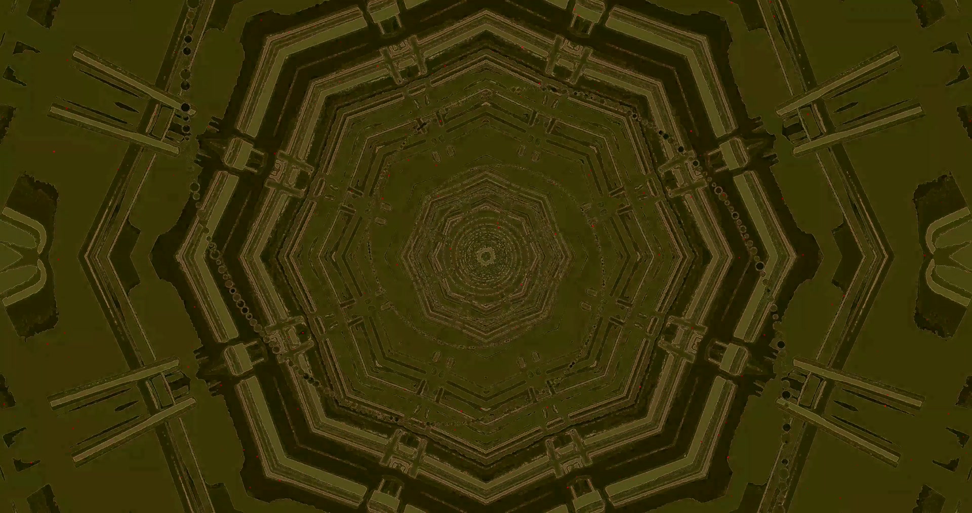 Zelený Octagon Neon Tunel 4K UHD 60fps Šetrič Obrazovky VJ Loop