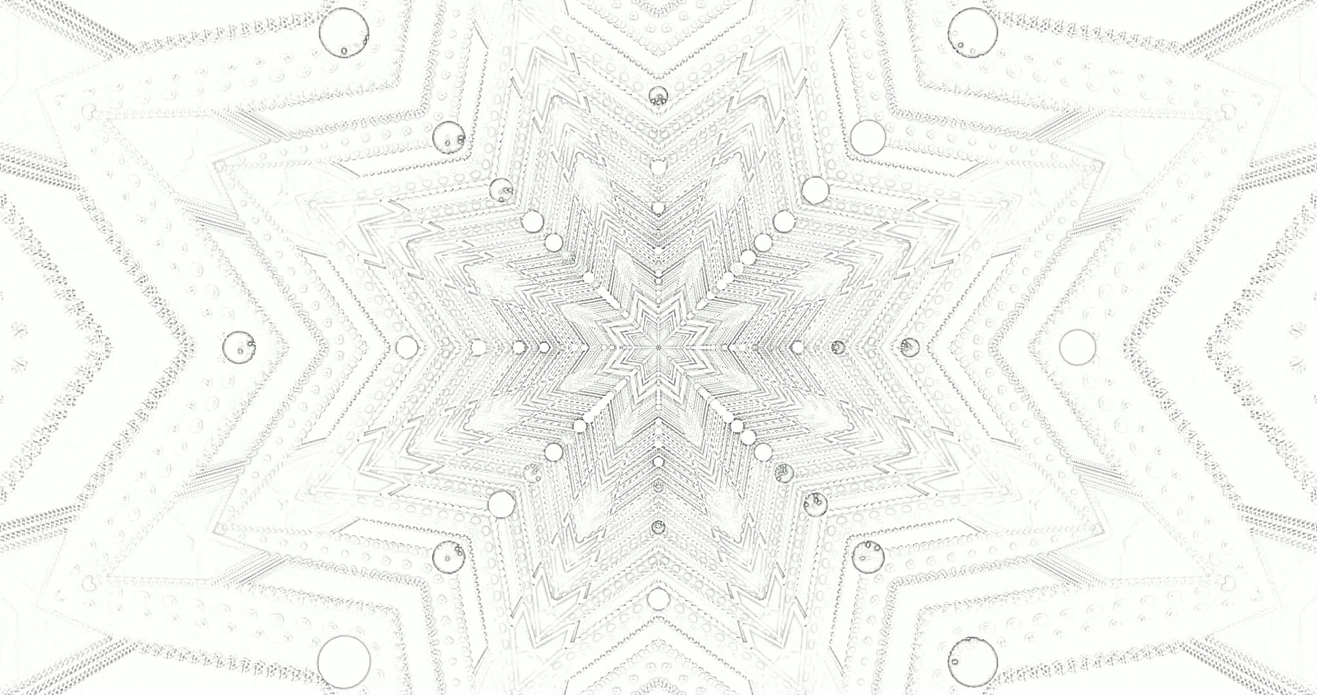 biely geometrický neon tunel kaleidoskop 4K UHD 60fps šetrič obrazovky windows 11 VJ loop