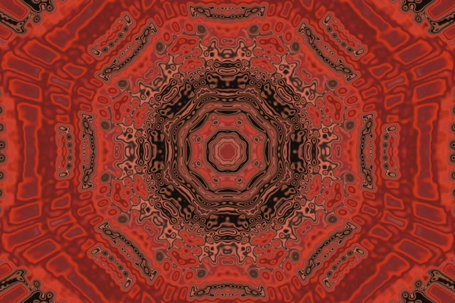 Červený Neon Tunel Mandala 3:2 Surface 60fps Šetrič Obrazovky VJ Loop