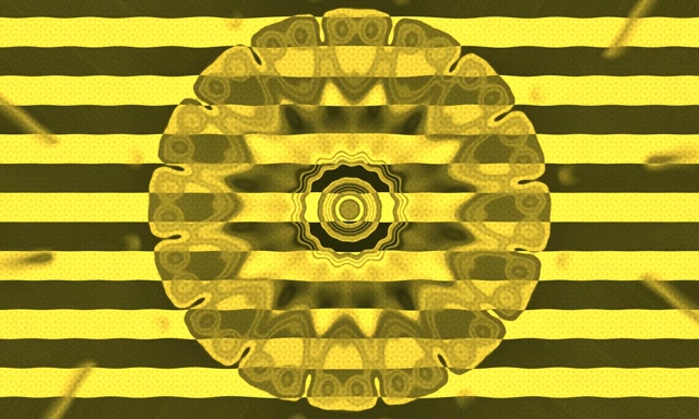 Neónový tunel žltý hviezda výbuch VJ Loop 5:3 Wide 60fps šetrič obrazovky