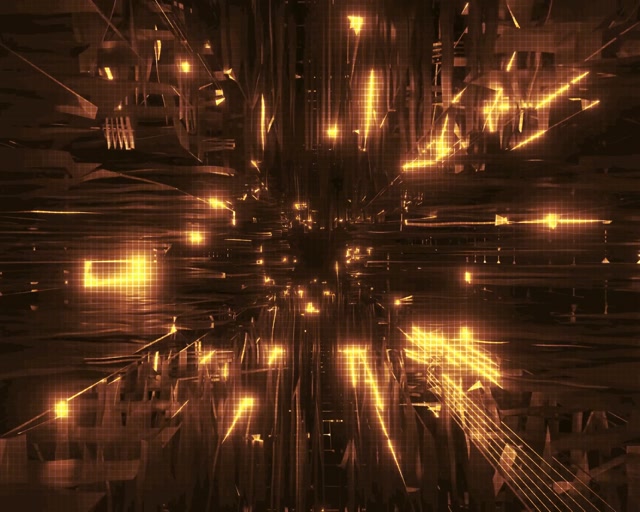 5:4 Industrial Neon Tunnel 60fps Screensaver VJ Loop Golden Light Burst