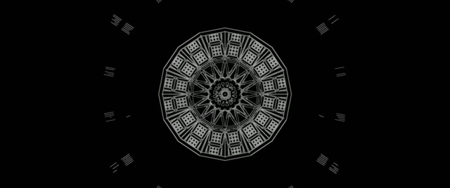 Neon Tunnel Gothic Mandala VJ Loop 2.39:1 Cinemascope 60fps Screensaver