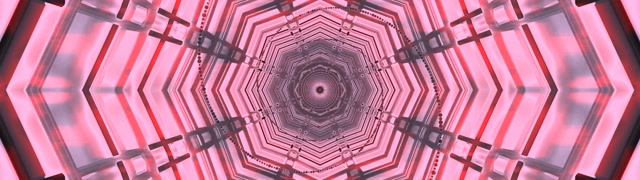 Neon Tunnel Pink Octagon Vortex 32:9 Super Ultrawide 60fps Screensaver Vj Loop