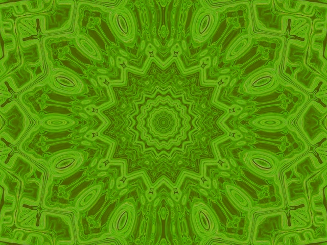 Neonový tunel zelená hviezda kaleidoskop Vj Loop 4:3 Classic 60fps šetrič obrazovky