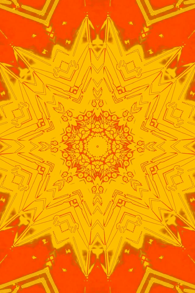 Neónový Tunel Kaleidoskop Hviezda Výbuch 2:3 Photo Portrait 60fps Šetrič Obrazovky VJLoops