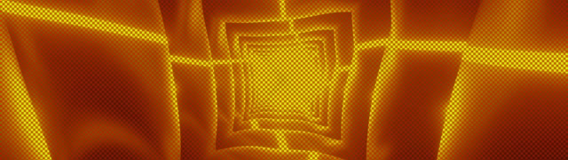 Oranžový Neon Tunnel Šetrič Obrazovky 32:9 Super Ultrawide 60fps VJ Loop