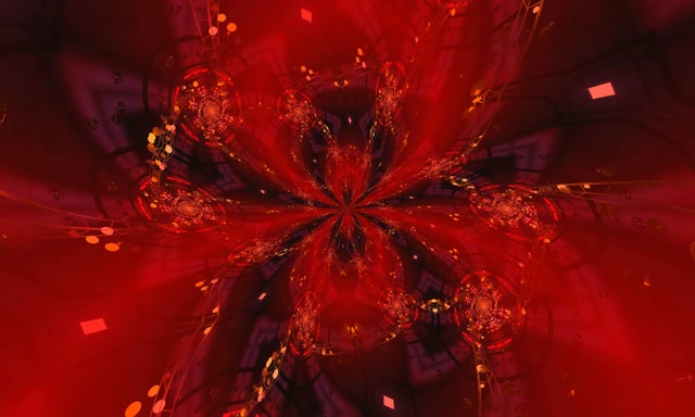 Red Neon Tunnel Kaleidoscope Burst 5:3 Wide 60fps VJ Loop Screensaver