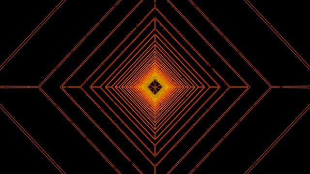 šetrič obrazovky windows 11 oranžový diamant neon tunel 4K UHD 60fps VJ loop