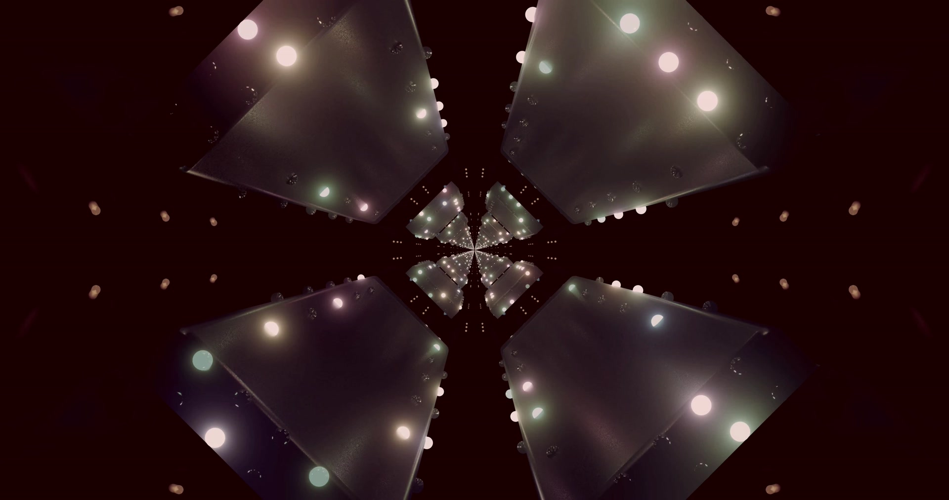 kaleidoskop neon tunel šetrič obrazovky 4K UHD 60fps geometrické vzory windows 11 VJ ...