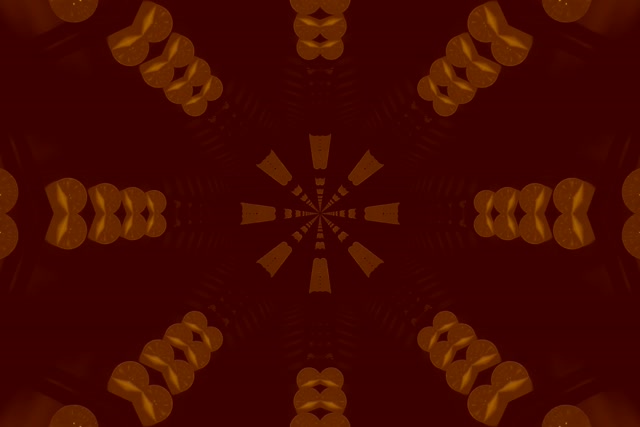 Neonová Tunel Fraktál Kaleidoskop 3:2 Surface 60fps Spúšťač VJ Loop