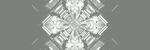 Neónový Tunel Strieborný Diamantový Kaleidoskop Vj Loop 3:1 Triple Wide 60fps Šetrič Obrazovky