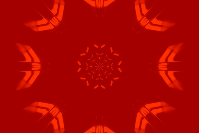 Červený Neon Tunnel Mandala Šetrič Obrazovky 3:2 Surface 60fps VJ Loop