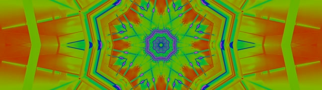 Neonová Tunel Kaleidoskop Hviezda Výbuch 32:9 Super Ultrawide 60fps Spúšťač VJ Loop