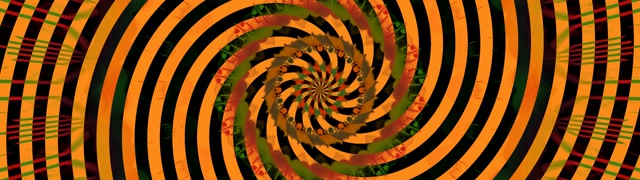 Neon Tunel Špirála Vortex Oranžová Čierna 32:9 Super Ultraširoký 60fps Šetrič Obrazovky VjLoops