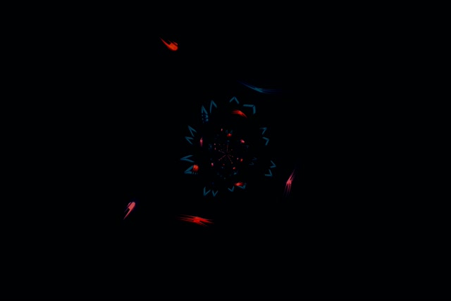 Neónový tunel kaleidoskop kvet vír VJ Loop 3:2 Surface 60fps šetrič obrazovky