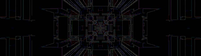 Neon Tunel Obvod Mriežka VJ Loop 32:9 Super Ultrawide 60fps Šetrič Obrazovky