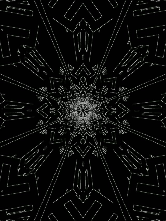 Kaleidoscope Neon Tunnel 3:4 iPad Portrait 60fps VJ Loop Screensaver