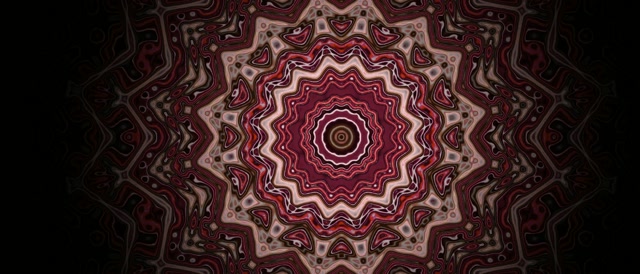 Neónový Tunel Fraktálna Hviezda Mandala VJLoops 21:9 Ultrawide 60fps Šetrič Obrazovky