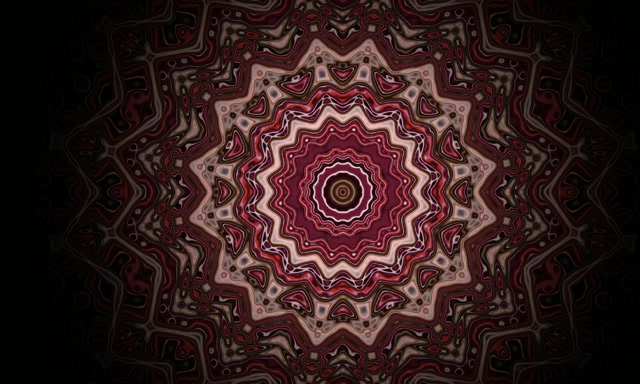 Neónový Tunel Mandala Hviezda Vortex Šetrič Obrazovky 5:3 Wide 60fps VJLoops