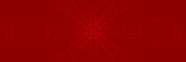 Červená Mandala Neon Tunel VJLoops 3:1 Triple Wide 60fps Šetrič Obrazovky