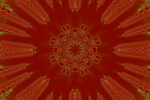 VJ loop Neónový tunel Zelený kaleidoskop Výbuch 3:2 surface 60fps šetrič obrazovky