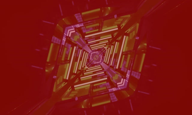 Neon Tunel Zelený Štvorec Vortex VJLoops 5:3 Wide 60fps Šetrič Obrazovky