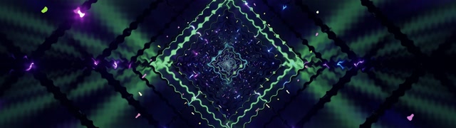 Neónový Tunel Diamant Vortex VJLoops 32:9 Super Ultrawide 60fps Šetrič Obrazovky