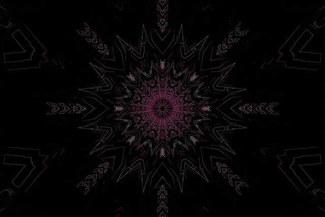 Neonový tunel fraktálová hviezda výbuch 3:2 surface 60fps šetrič obrazovky Vj Loop