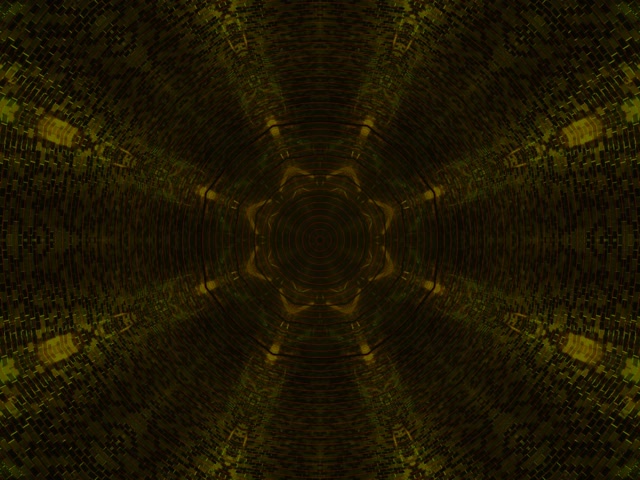 Neónový tunel olivová špirála kaleidoskop VJ Loop 4:3 klasický 60fps šetrič obrazovky