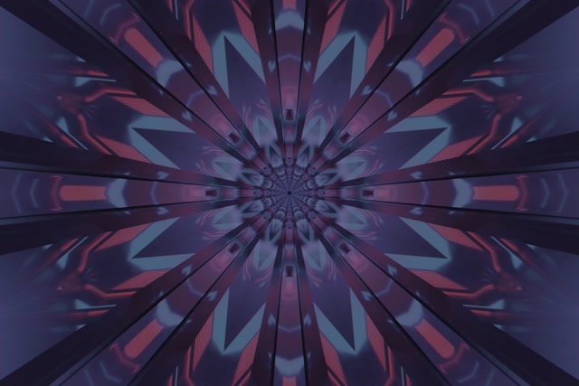 Neonový tunel kaleidoskop hviezda výbuch VJ Loop 3:2 Surface 60fps šetrič obrazovky