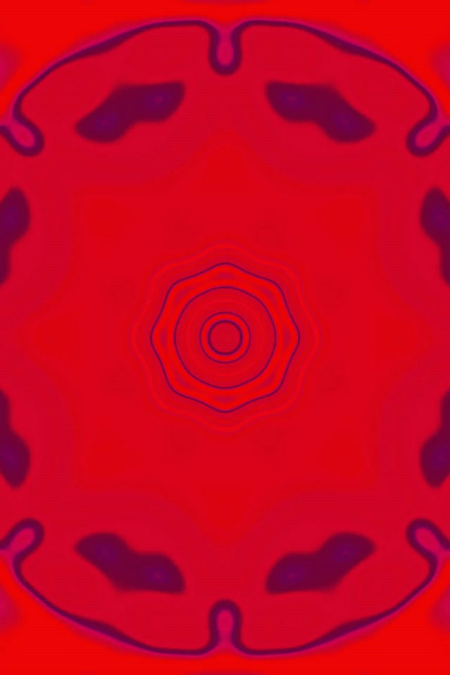 Neon Tunel Červený Osemuholník Vortex Šetrič Obrazovky 2:3 Foto Portrét 60fps VJLoops