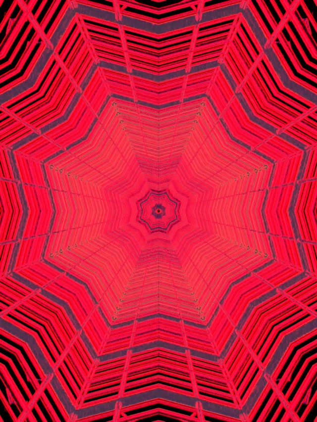 Neonová Tunel Červený Osemhran Vortex VJ Loop 3:4 iPad Portrait 60fps Spúšťač